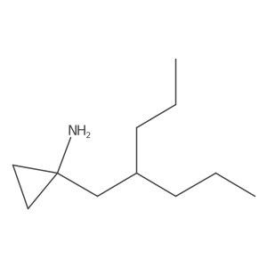 1-(2-Propylpentyl)cyclopropan-1-amine结构式