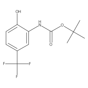 tert-butyl N-[2-hydroxy-5-(trifluoromethyl)phenyl]carbamate Structure