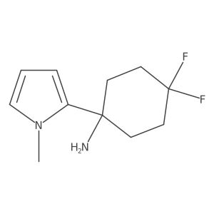 4,4-difluoro-1-(1-methyl-1H-pyrrol-2-yl)cyclohexan-1-amine Structure