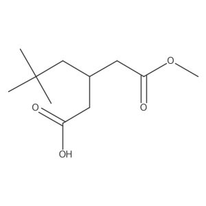 3-(2-Methoxy-2-oxoethyl)-5,5-dimethylhexanoic acid Structure