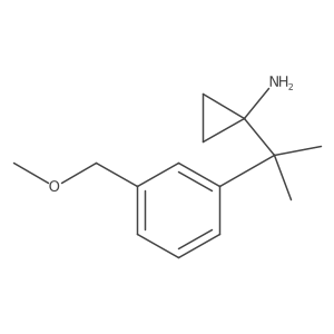 1-{2-[3-(Methoxymethyl)phenyl]propan-2-yl}cyclopropan-1-amine结构式