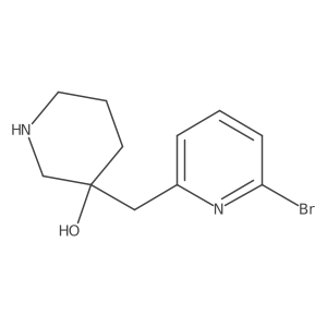 3-[(6-Bromopyridin-2-yl)methyl]piperidin-3-ol Structure