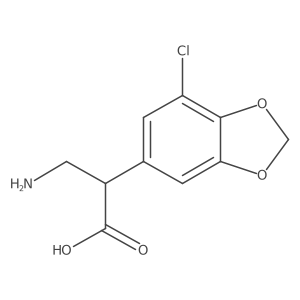 3-Amino-2-(7-chloro-1,3-dioxaindan-5-yl)propanoic acid Structure