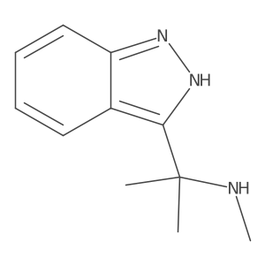 [2-(1H-indazol-3-yl)propan-2-yl](methyl)amine结构式