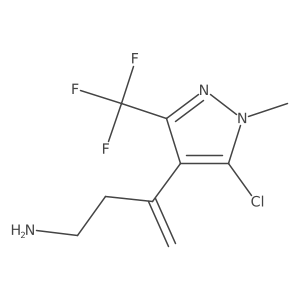 3-[5-chloro-1-methyl-3-(trifluoromethyl)-1H-pyrazol-4-yl]but-3-en-1-amine Structure