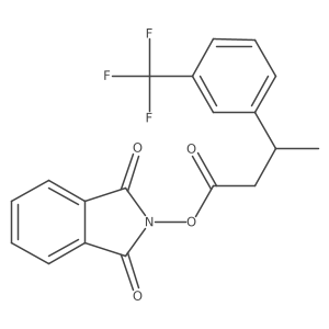 1,3-dioxo-2,3-dihydro-1H-isoindol-2-yl 3-[3-(trifluoromethyl)phenyl]butanoate Structure