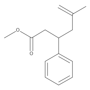 Methyl 5-methyl-3-phenylhex-5-enoate Structure