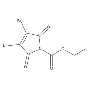 ethyl 3,4-dibromo-2,5-dioxo-2H-pyrrole-1(5H)-carboxylate结构式