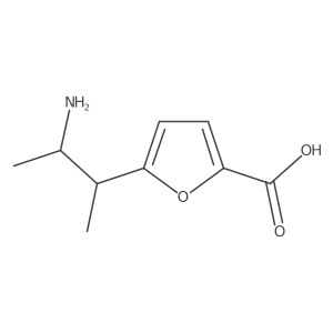 5-(3-Aminobutan-2-yl)furan-2-carboxylicacid Structure