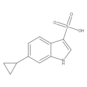 6-Cyclopropyl-1H-indole-3-sulfonic acid结构式