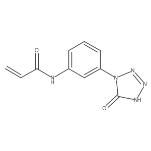 N-[3-(5-oxo-4,5-dihydro-1H-1,2,3,4-tetrazol-1-yl)phenyl]prop-2-enamide结构式
