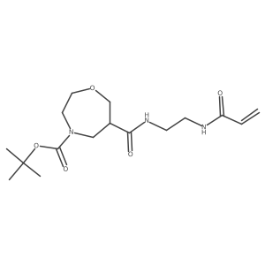 Tert-butyl 6-[2-(prop-2-enoylamino)ethylcarbamoyl]-1,4-oxazepane-4-carboxylate Structure