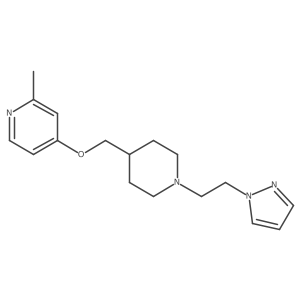 2-methyl-4-({1-[2-(1H-pyrazol-1-yl)ethyl]piperidin-4-yl}methoxy)pyridine结构式