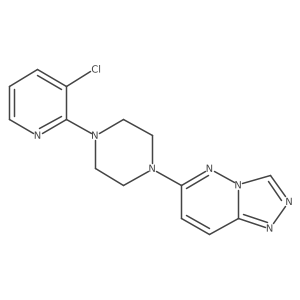 1-(3-Chloropyridin-2-yl)-4-{[1,2,4]triazolo[4,3-b]pyridazin-6-yl}piperazine结构式