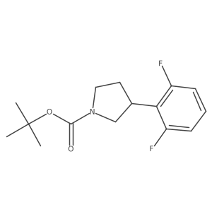 1-Boc-3-(2,6-difluorophenyl)pyrrolidine Structure