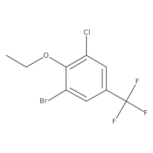 1-Bromo-3-chloro-2-ethoxy-5-(trifluoromethyl)benzene Structure