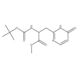 Methyl 2-{[(tert-butoxy)carbonyl]amino}-3-(4-hydroxypyrimidin-2-yl)propanoate结构式