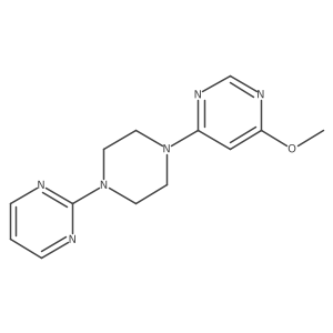 4-Methoxy-6-[4-(pyrimidin-2-yl)piperazin-1-yl]pyrimidine结构式