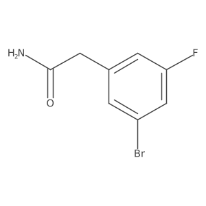 2-(3-Bromo-5-fluorophenyl)acetamide结构式