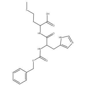 Cbz-DL-His-DL-Met-OH Structure