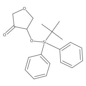 (S)-4-((tert-Butyldiphenylsilyl)oxy)dihydrofuran-3(2H)-one结构式