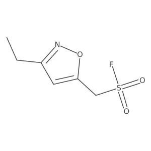 (3-Ethyl-1,2-oxazol-5-yl)methanesulfonyl fluoride结构式