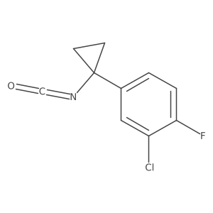 2-Chloro-1-fluoro-4-(1-isocyanatocyclopropyl)benzene Structure