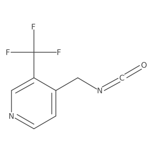 4-(Isocyanatomethyl)-3-(trifluoromethyl)pyridine结构式