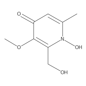 1-Hydroxy-2-(hydroxymethyl)-3-methoxy-6-methyl-1,4-dihydropyridin-4-one结构式