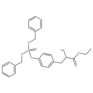 ethyl (2S)-2-amino-3-(4-{[bis(benzyloxy)phosphoryl]oxy}phenyl)propanoate Structure