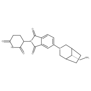 5-[8-(aminomethyl)-3-azabicyclo[3.2.1]octan-3-yl]-2-(2,6-dioxopiperidin-3-yl)-2,3-dihydro-1H-isoindole-1,3-dione结构式