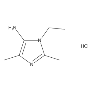 1-ethyl-2,4-dimethyl-1H-imidazol-5-amine hydrochloride Structure