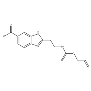 2-(2-{[(prop-2-en-1-yloxy)carbonyl]amino}ethyl)-1H-1,3-benzodiazole-5-carboxylic acid Structure