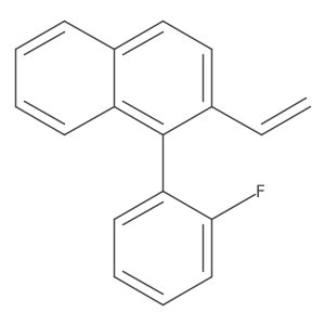 1-(2-Fluorophenyl)-2-vinylnaphthalene Structure