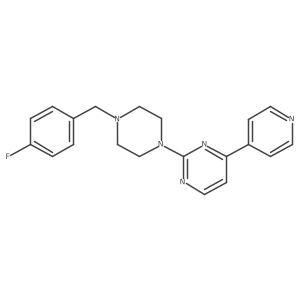 2-{4-[(4-Fluorophenyl)methyl]piperazin-1-yl}-4-(pyridin-4-yl)pyrimidine Structure