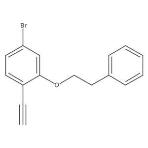 4-Bromo-1-ethynyl-2-phenethoxybenzene Structure