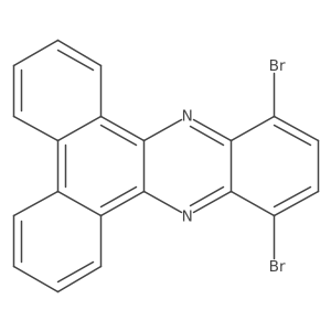 10,13-Dibromodibenzo[a,c]phenazine Structure