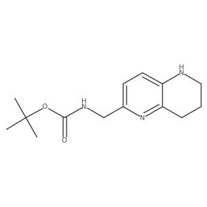 tert-butyl N-[(5,6,7,8-tetrahydro-1,5-naphthyridin-2-yl)methyl]carbamate Structure