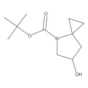 Tert-butyl 6-hydroxy-4-azaspiro[2.4]heptane-4-carboxylate Structure