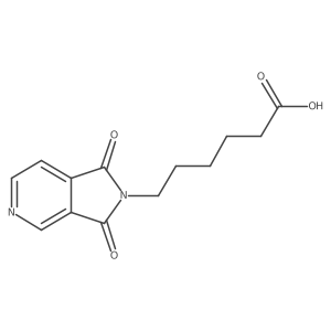 6-(1,3-dioxo-1,3-dihydro-2H-pyrrolo[3,4-c]pyridin-2-yl)hexanoic acid结构式