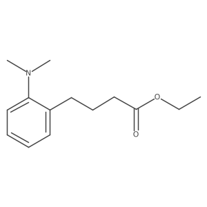 Ethyl 4-(2-(dimethylamino)phenyl)butanoate结构式