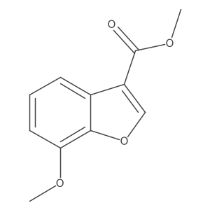 Methyl 7-methoxy-3-benzofurancarboxylate结构式