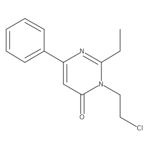 1-(2-Chloroethyl)-2-ethyl-4-phenyl-1,6-dihydropyrimidin-6-one Structure