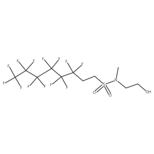3,3,4,4,5,5,6,6,7,7,8,8,8-Tridecafluoro-N-(2-hydroxyethyl)-N-methyl-1-octanesulfonamide结构式