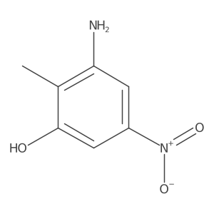 3-Amino-5-nitro-o-cresol结构式