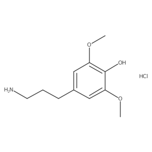 4-(3-Aminopropyl)-2,6-dimethoxyphenol hydrochloride结构式