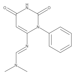 N'-(2,6-dioxo-3-phenyl-1,2,3,6-tetrahydropyrimidin-4-yl)-N,N-dimethylimidoformamide结构式