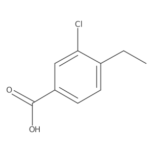 3-Chloro-4-ethylbenzoic acid结构式
