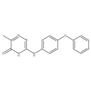 6-methyl-3-((4-phenoxyphenyl)amino)-1,2,4-triazin-5(4H)-one Structure