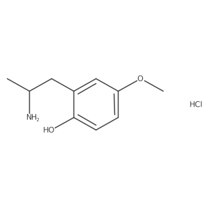 2-(2-Aminopropyl)-4-methoxyphenol hydrochloride结构式